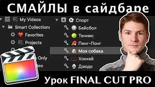 Оформление пунктов Library Sidebar с помощью эмодзи в Final Cut Pro