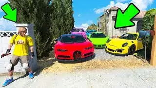 УГНАЛ 5 МАШИН ЗА 180 СЕКУНД В ГТА 5! БИТВА ВОРОВ В GTA 5 ONLINE!