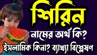 শিরিন নামের অর্থ কি? Shirin Namer Orth|Shirin Islamic meaning and Details