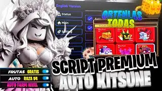 EL MEJOR SCRIPT PREMIUM PARA BLOX FRUITS SIN RIESGO DE RESET!! (Kitsune island)