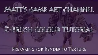 Zbrush tutorial - Preparing a mesh for render to texture