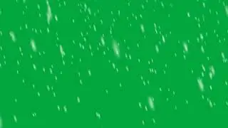 Green screen snowstorm