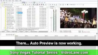 Sony Vegas Auto Preview Not Showing Video?