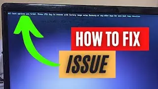 All Boot Options Are Tried, Press F4 Key To Recover With Factory Image Using Recovery - How To Fix 🔥