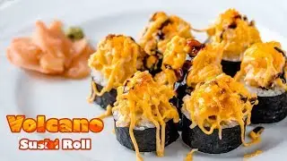 Homemade Lava/Volcano Sushi Roll Recipe - The Baked Version