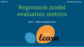 Regression model evaluation metrics - Part 2(Mean absolute error) - 48