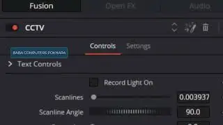 How to add CCTV effect in Davinci Resolve (1 minute tutorial)