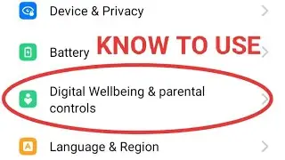 How to Use Digital Wellbeing & Parental Control Feature 2023