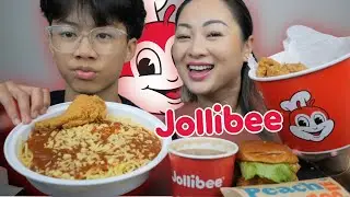 JOLLIBEE *Family Bucket Crispy Chicken Joy, Spaghetti with ALOHA Chicken Sandwich with Peach Mango