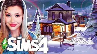 ❄ Tiny WINTER Starter Home Build in The Sims 4 ❄ Real Time House Build in The Sims 4