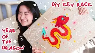 Year Of The Dragon Painted Key Rack | Chinese Lunar New Year DIY