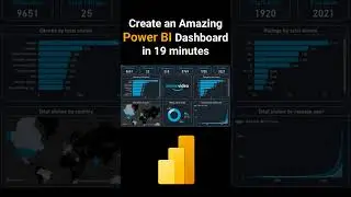 Create an Amazing Power BI Dashboard in 19 minutes | Amazon Prime Movies and TV Shows #shorts