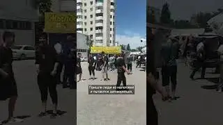 Торговцы Ошского рынка вышли на митинг против ККМ