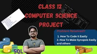 CS Project Class 12 Python || Class 12 Computer Science || Bakery Management System