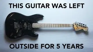 Rescuing a guitar that was left outside for 5+ years!