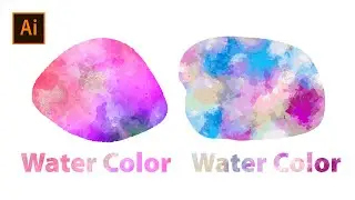 How to create watercolor texture in illustrator