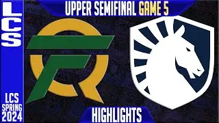 FLY vs TL Highlights Game 5 | LCS Spring 2024 Playoffs Semi-final | FlyQuest vs Team Liquid G5