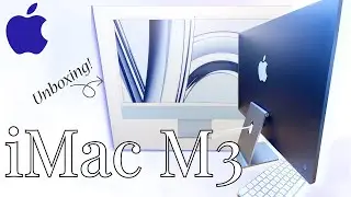 Apple IMac M3 24' 2023 in Blue  Unboxing + Accessories - NEW (ASMR & Aesthetic)