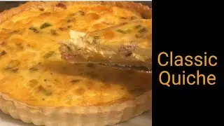 Easy Classic Quiche. Cheese, bacon & leek quiche recipe :)