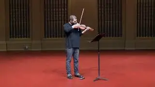 Johnny Gandelsman performs Tyshawn Sorey's new work for solo violin, 