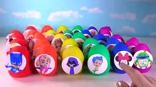30 Play Doh Surprise Eggs PJ Masks and Paw Patrol