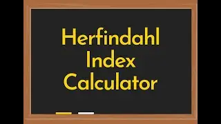Herfindahl Index Calculator