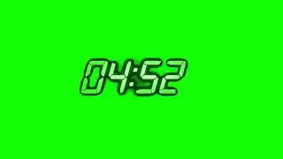 Green Screen Digital Clock | Free Download