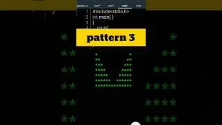 pattern 3 with c language| c language for beginners| c language full course 
