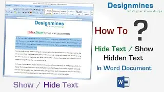 Show or Hide Text in Word Document