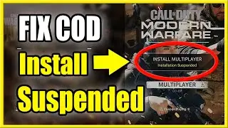 How to FIX Installation Suspended in COD Modern Warfare Multiplayer (PS4, PS5, Xbox)