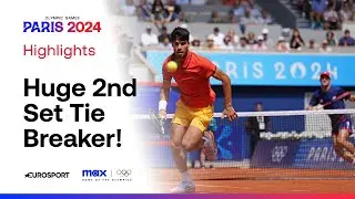 FULL: Epic crucial tiebreak between Tommy Paul & Carlos Alcaraz 😲 | #Paris2024 🇫🇷