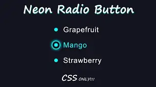 CSS Neon Radio Button | CSS Animation