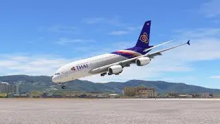 IMPOSSIBLE LANDING!!! VERY LOW BEFORE LANDING AIRBUS A380 AT LIBERTY AIRPROT MFS2020