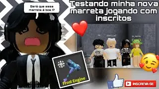 TESTANDO MINHA NOVA MARRETA JUNTO COM INSCRITOS !!❤#roblox #fleethefacility