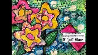 Mixed Media Art Journal Tutorial- SARAN WRAP TECHNIQUE/ COLLAGE PAPERS