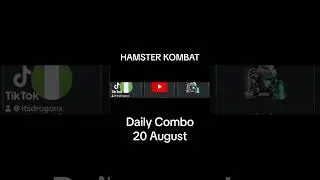 20 August Hamster Kombat Daily Combo #hamsterkombat