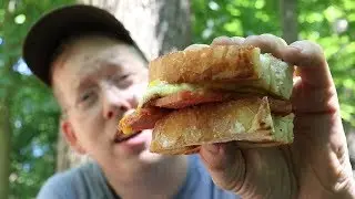 Favorite Camping Breakfast - Fried Spam & Egg Sand which