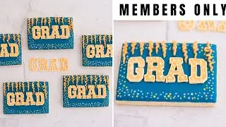 Graduation Sign Cookies