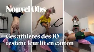 JO 2024 : ces athlètes testent les lits en carton du Village olympique et c'est drôle