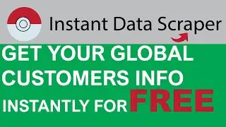 Get Your Potential Customer Infor in Excel Instantly For FREE! Instant Data Scraper