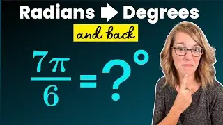 Convert Radians to Degrees | And Degrees to Radians