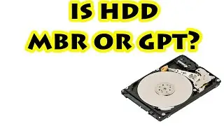 Check if HDD MBR OR GPT | Windows