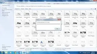 How to install fonts on Microsoft Windows.
