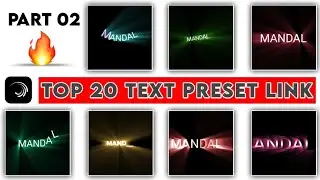 Top 20 🔥Alight Motion Text Animation Presets ||Alight Motion Preset Download Free 20 text presets
