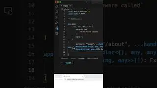 Middleware in node.js #shorts #youtubeshorts #coding #javascript