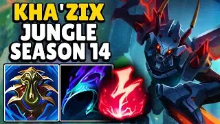 This is how to play Khazix Jungle in Season 14 & CARRY + Best Build/Runes | Khazix Jungle Guide