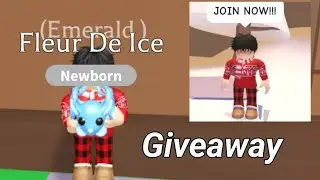 Legendary Fleur de Ice GIVEAWAY in adopt me!!(OPEN) join fast!!