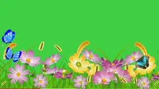 flower Grass Green Screen effects | copyright free