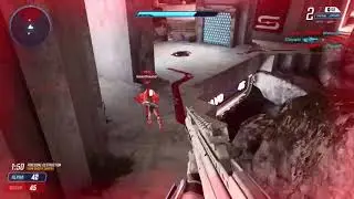 Splitgate aim assist: On vs. Off