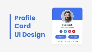 How to Make Responsive Profile Card in HTML & CSS